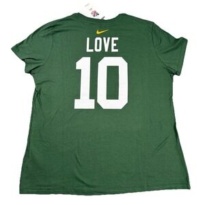 NWT‎ Nike T-shirt #10 Jordan Love Green Bay Packers Short Sleeve - Women's XL